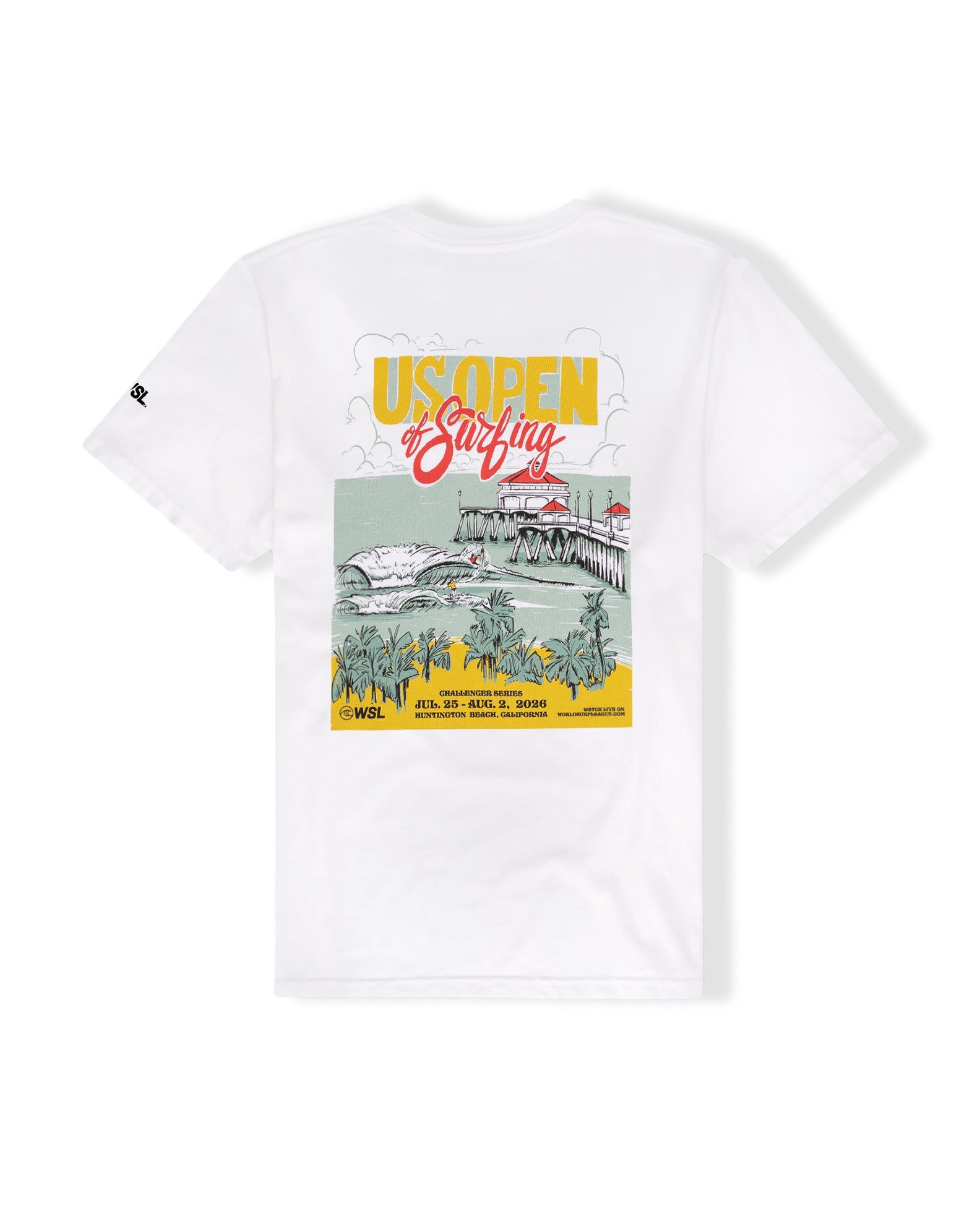 US Open 2026 Poster S/S T-Shirt - White