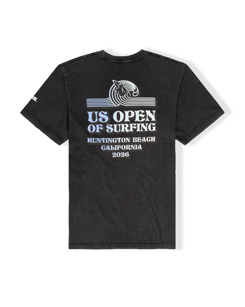 US Open 2026 Surfer TM S/S T-Shirt - Washed Black – Jack's Surfboards