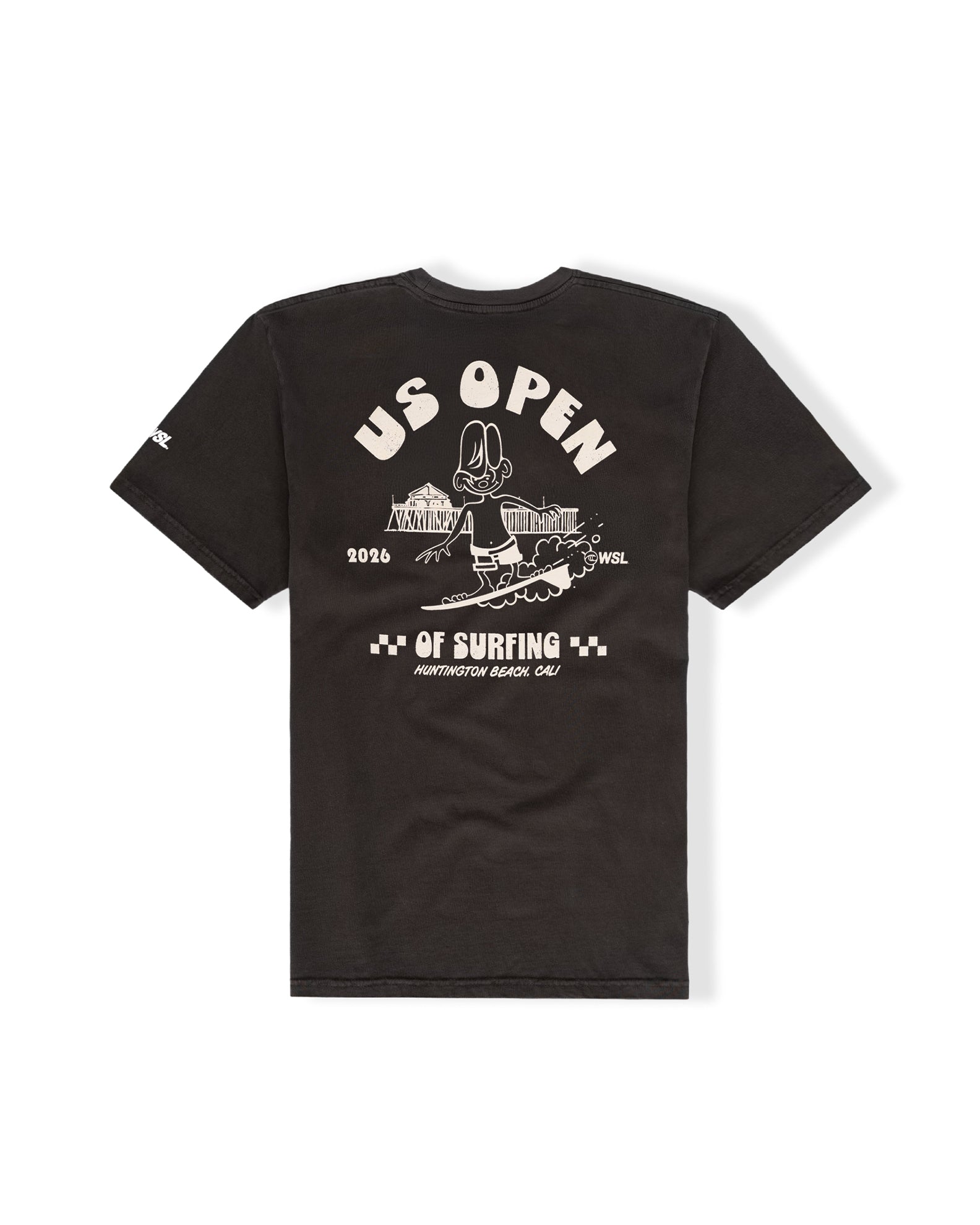 US Open x Jack's Surfboards 2026 Boy's (6-12) Dude S/S T-Shirt - Pigment Black