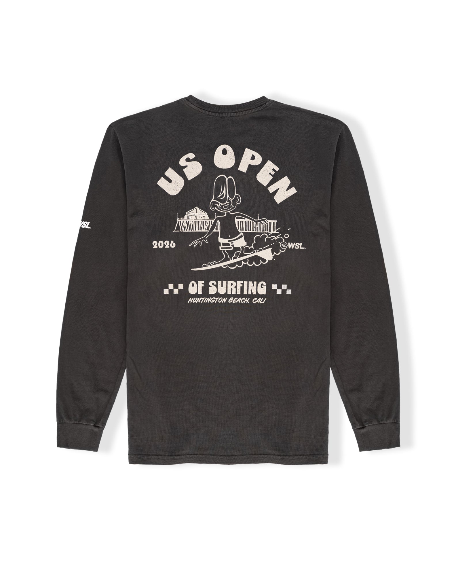 US Open x Jack's Surfboards 2026 Dude L/S Pigment T-Shirt - Pigment Black