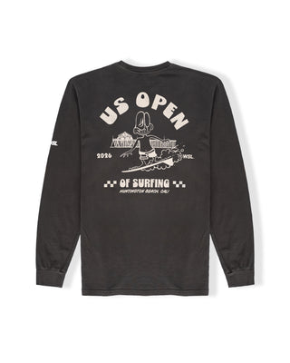 US Open x Jack's Surfboards 2026 Dude L/S Pigment T-Shirt - Pigment Black
