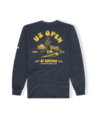 US Open x Jack's Surfboards 2026 Dude L/S Pigment T-Shirt - Pigment Indigo