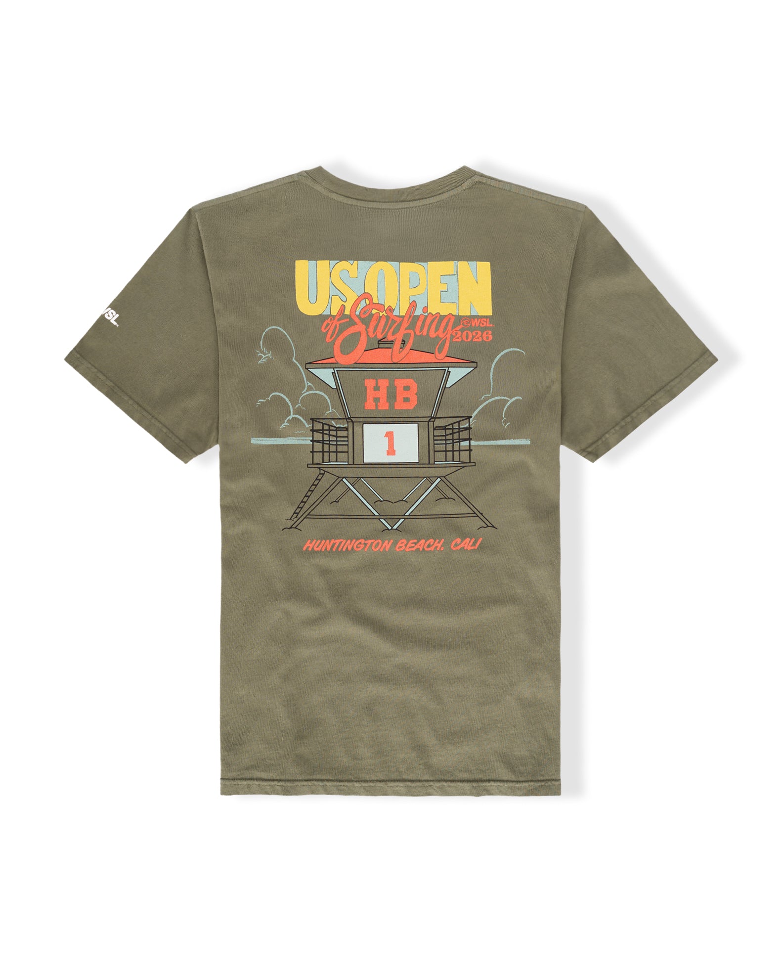 US Open x Jack's Surfboards 2026 Tower S/S T-Shirt - Olive