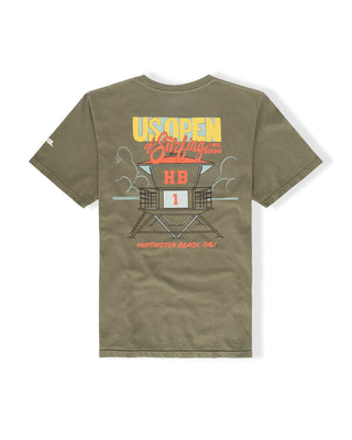 US Open x Jack's Surfboards 2026 Tower S/S T-Shirt - Olive