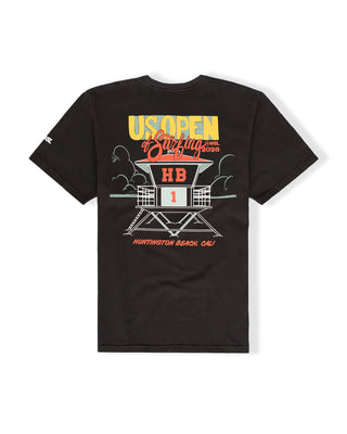 US Open x Jack's Surfboards 2026 Tower S/S T-Shirt - Washed Black