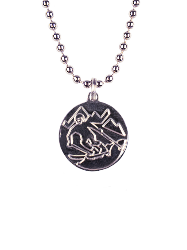 St. Christopher Necklace - Purple