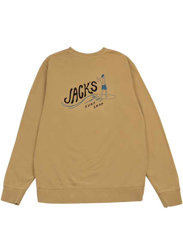 Bobber Pigment Dyed Crewneck Sweatshirt - Sand