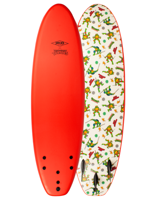 Teenage Mutant Ninja Turtles x Jack's Surfboards Soft top SurfboardRaphael 6'6