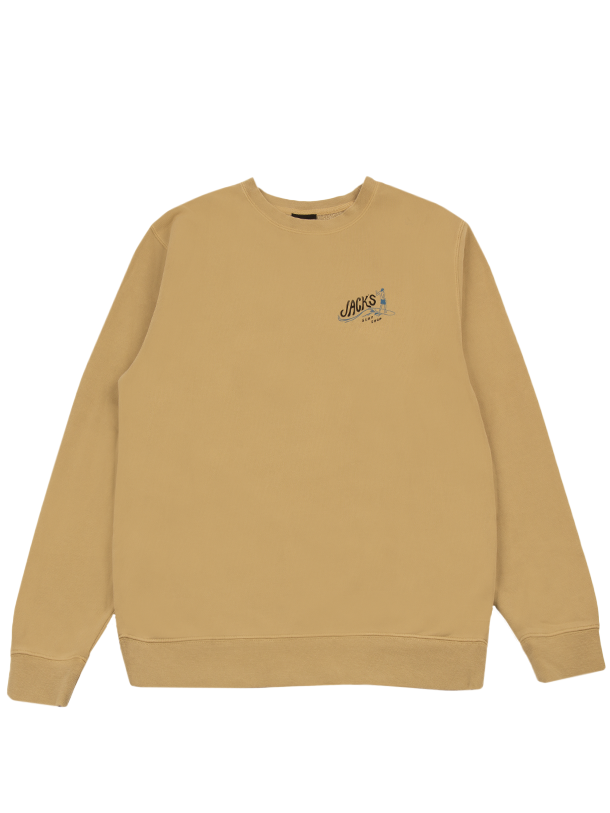 Bobber Pigment Dyed Crewneck Sweatshirt - Sand