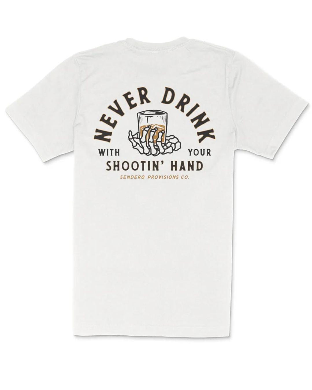 Sendero Provisions Co. Shootin' Hand T-Shirt - Vintage White