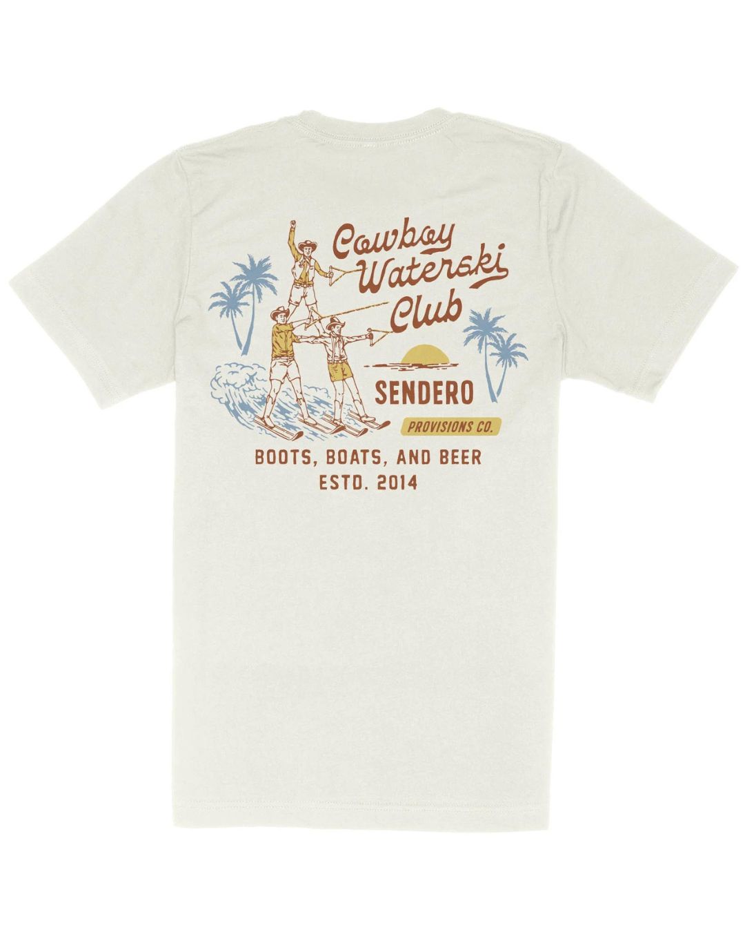 Sendero Provisions Co. Cowboy Waterski Club Short Sleeve T-Shirt - Vintage White