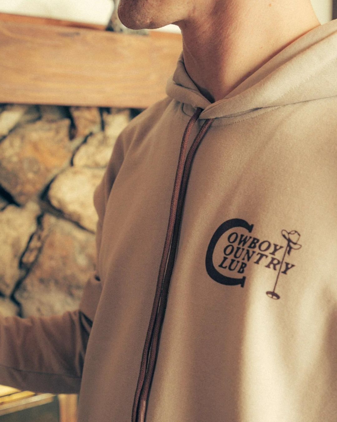 Sendero Provisions Co. Cowboy Country Club Hoodie - Sand