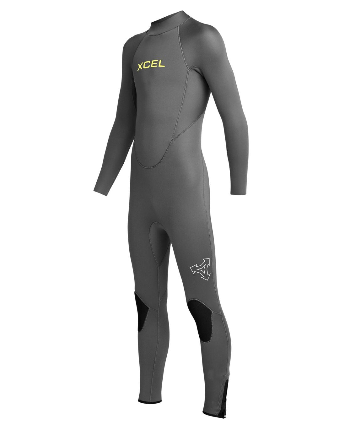 Xcel Kids Axis 4/3mm Back Zip Fullsuit Wetsuit - Graphite 