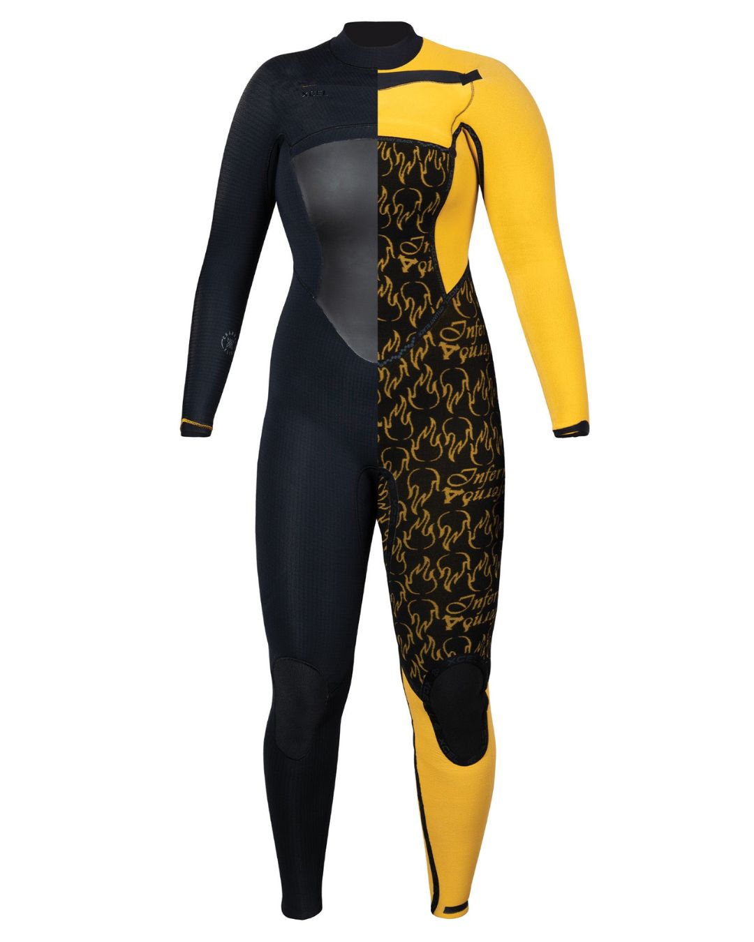 Xcel Women's Drylock 4/3mm Chest Zip Fullsuit Wetsuit - Black 