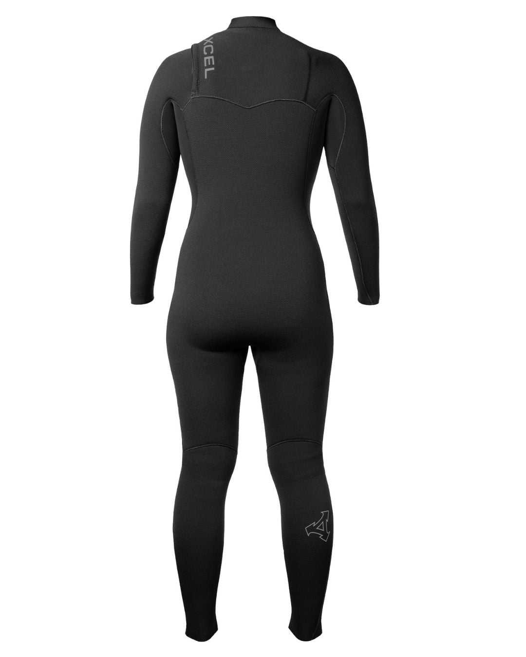 Women's Comp+ 4/3mm Chest Zip Fullsuit Wetsuit- Black 