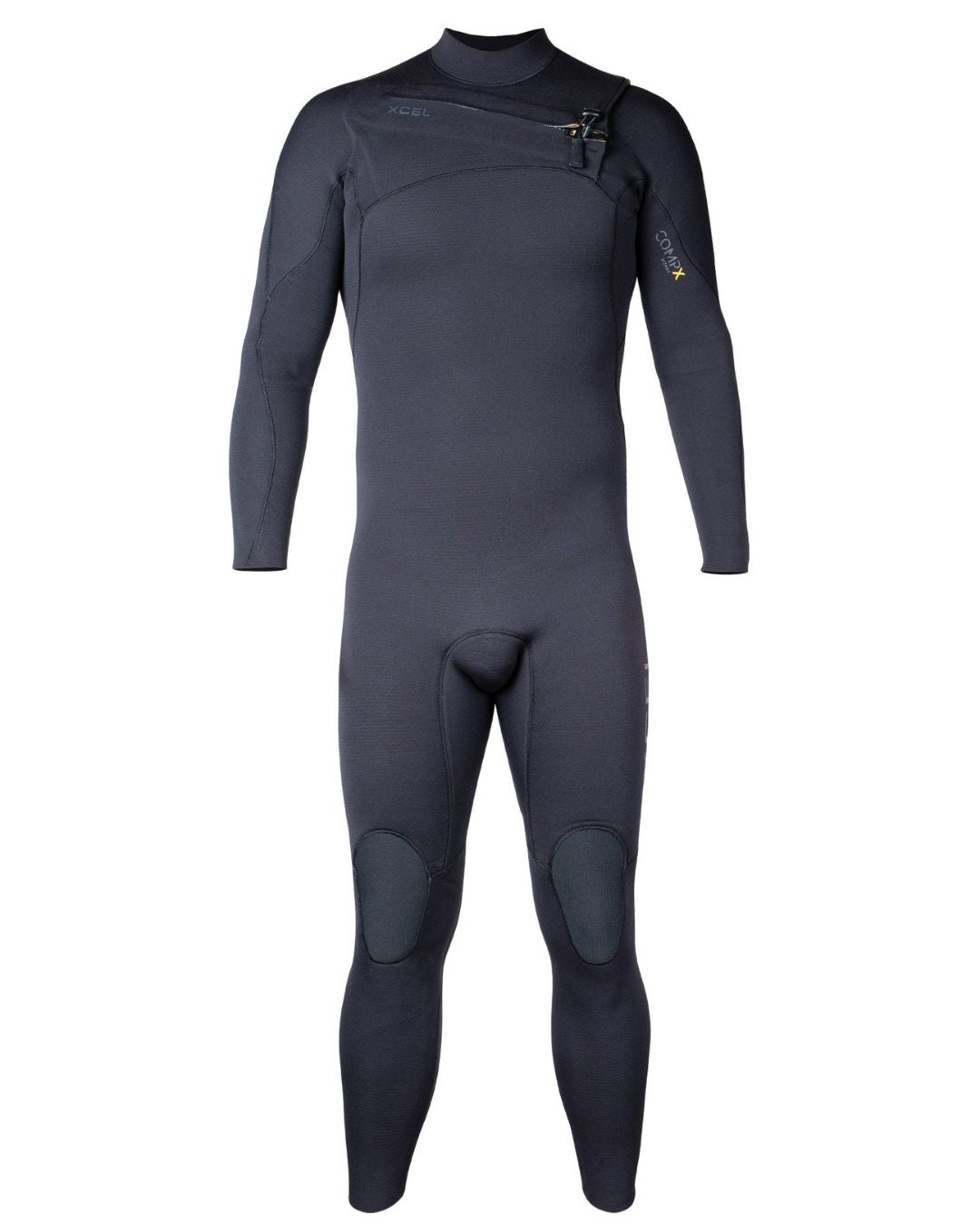 Xcel Men's Comp X 4/3mm Chest Zip Fullsuit Wetsuit - Black 