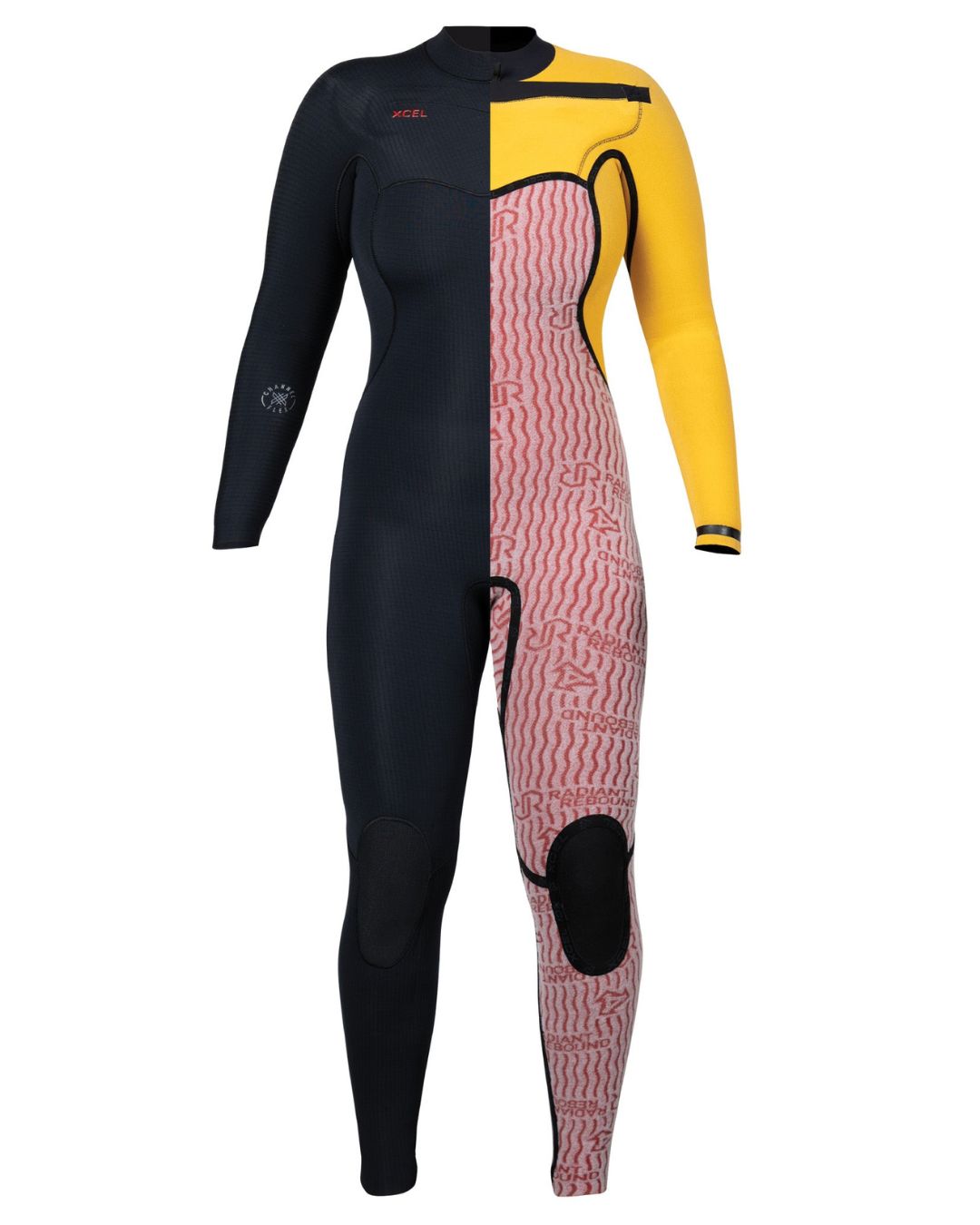 Xcel Women's Infiniti 4/3mm Chest Zip Fullsuit Wetsuit - Black 