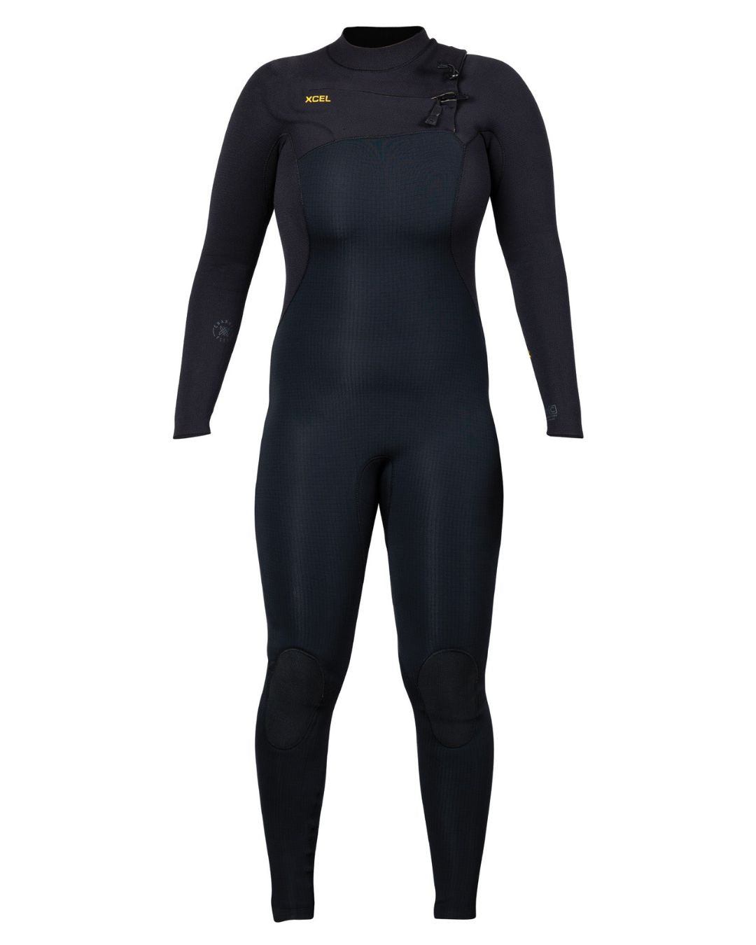 Xcel Women's Comp X 4/3mm Chest Zip Fullsuit Wetsuit  - Black 