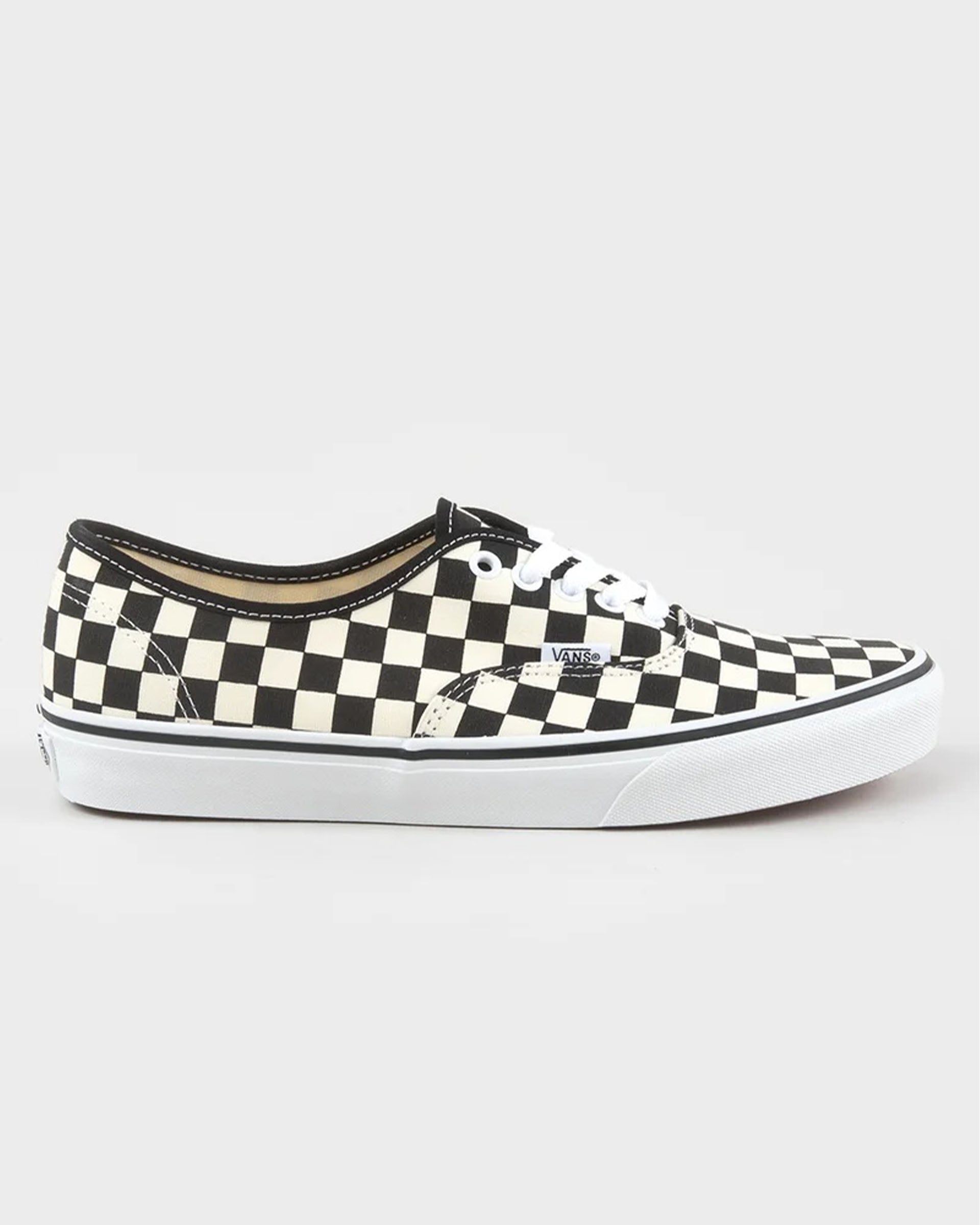 Vans Authentic Primary Check Shoe - Black/White