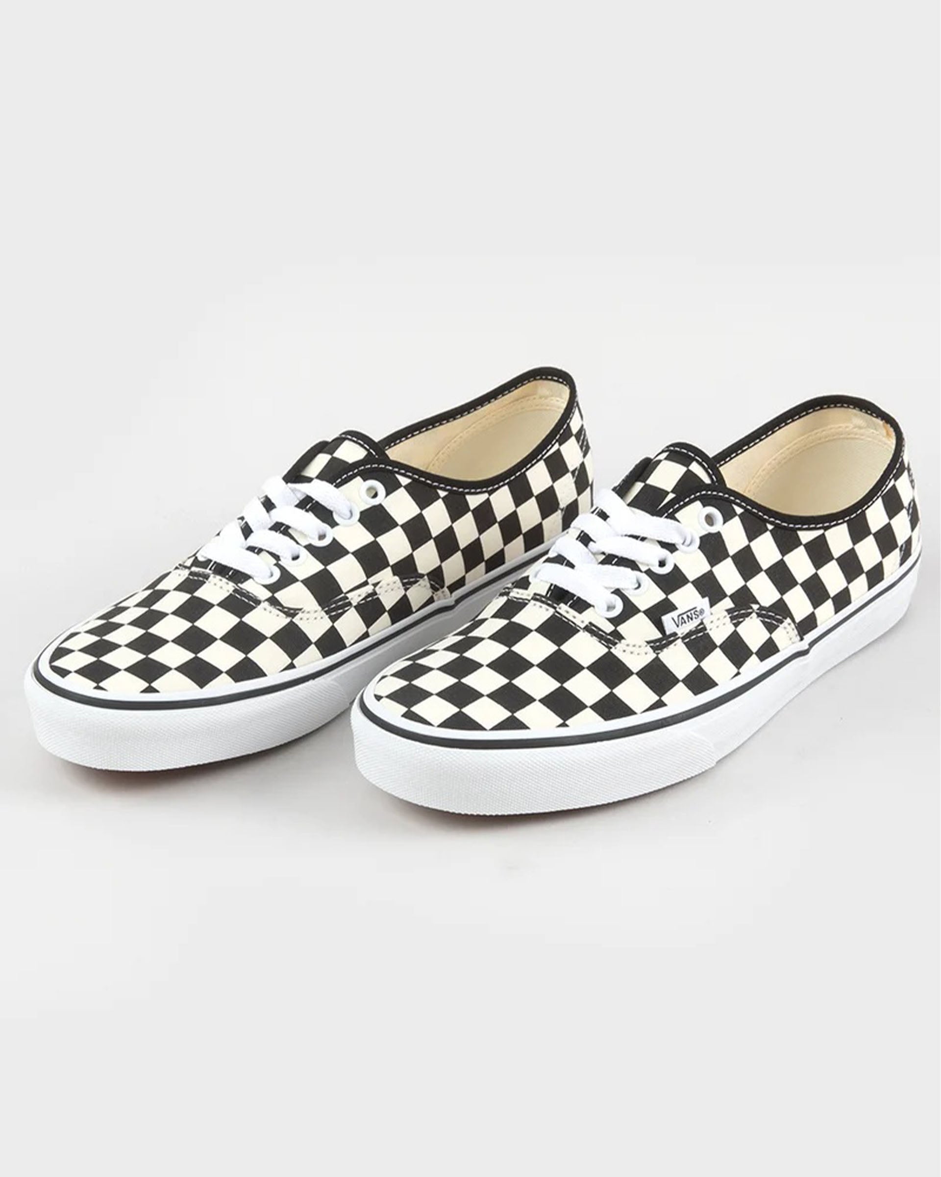 Vans Authentic Primary Check Shoe - Black/White