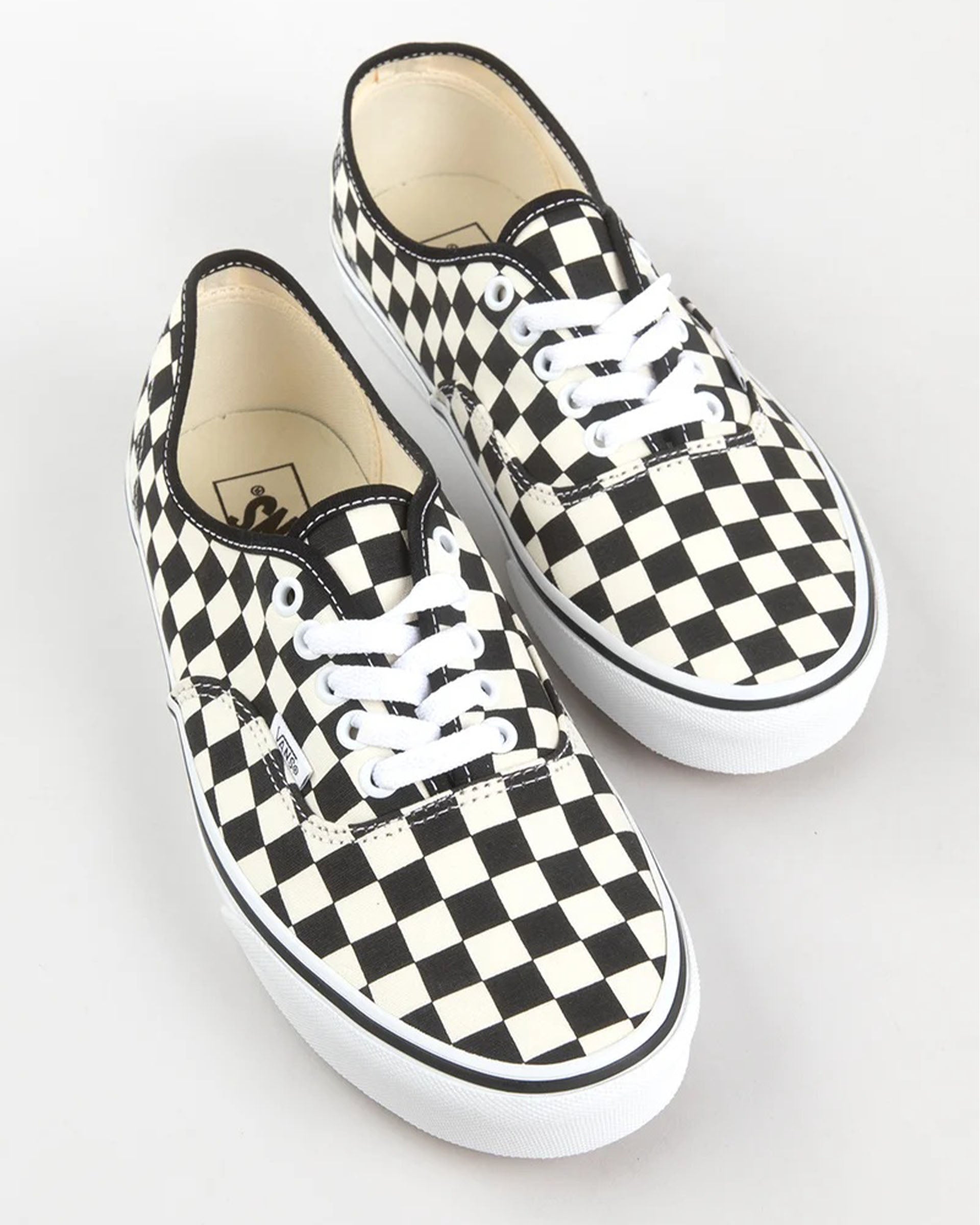 Vans Authentic Primary Check Shoe - Black/White