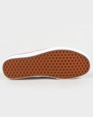 Vans Authentic Primary Check Shoe - Racing Red/White