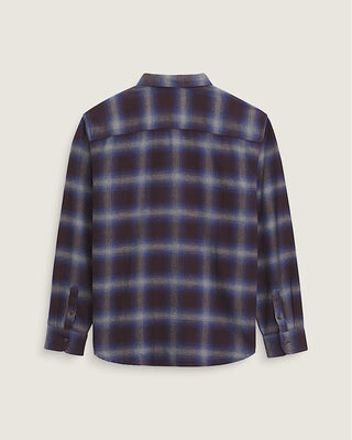 Vans Bixby Plaid Flannel Shirt - Dark Port Red/Pewter Heather Grey