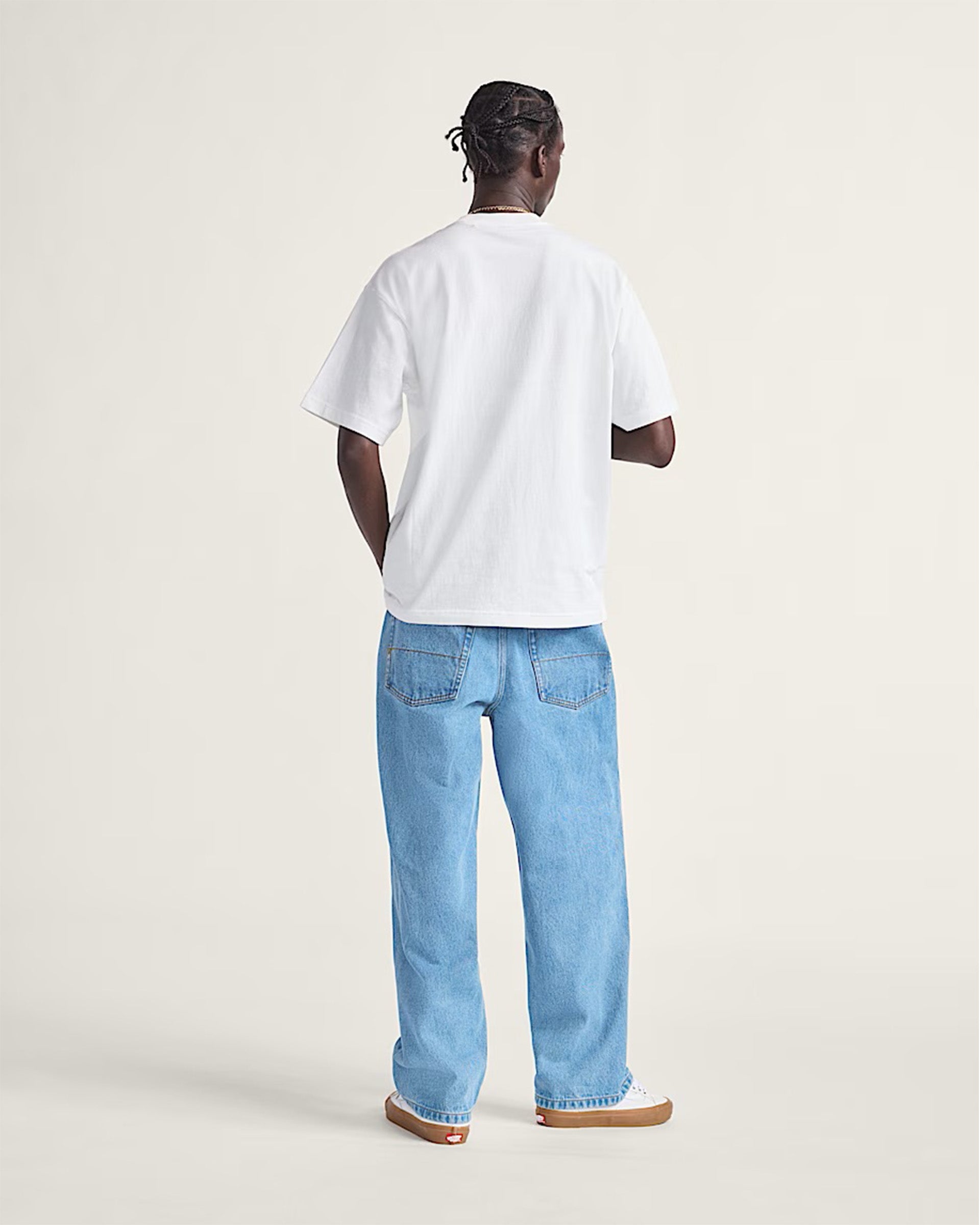 Check-5 Baggy Denim Pants - Stonewash Blue