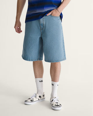 Vans Check-5 Baggy Denim Shorts - Stonewash Blue