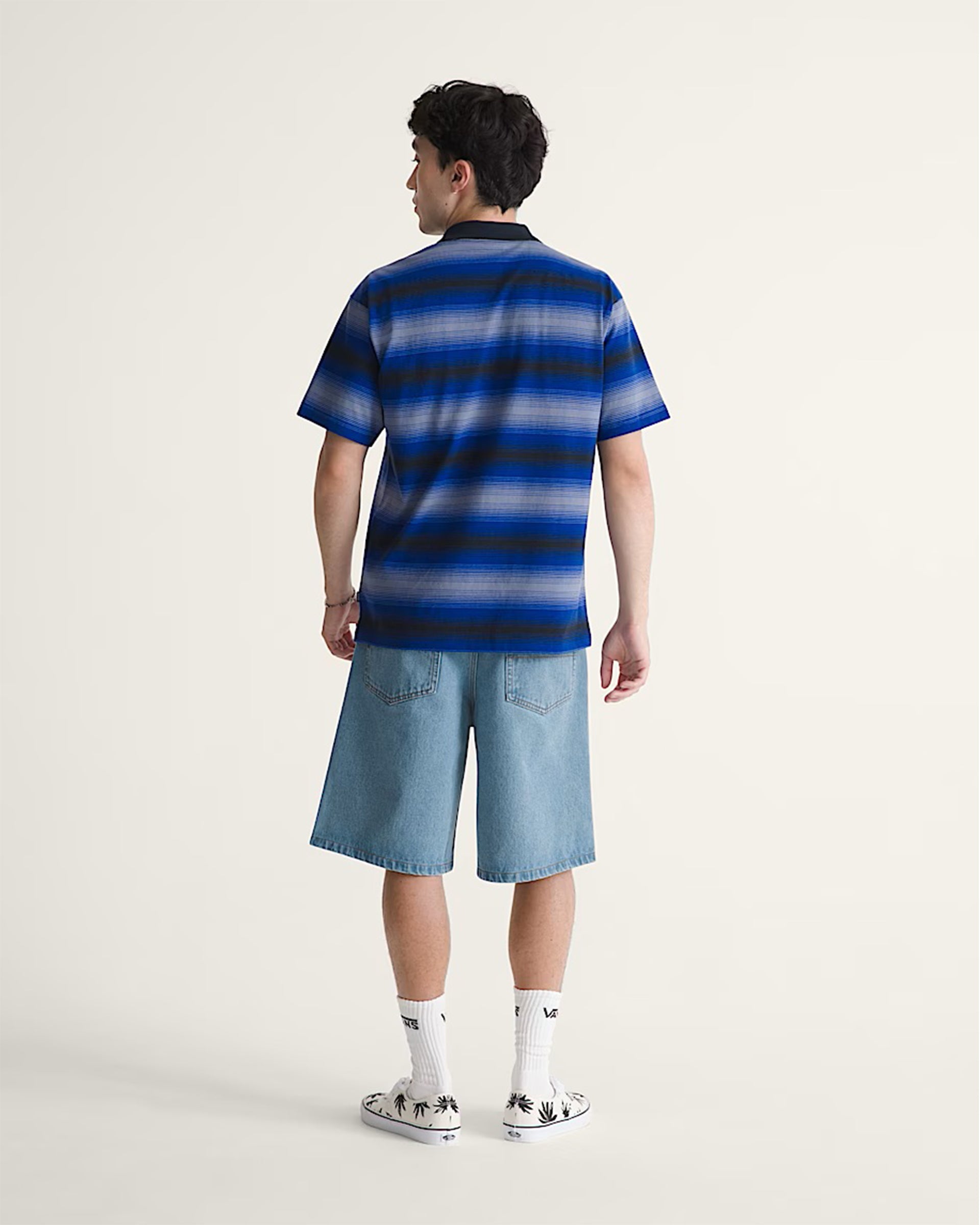 Vans Check-5 Baggy Denim Shorts - Stonewash Blue