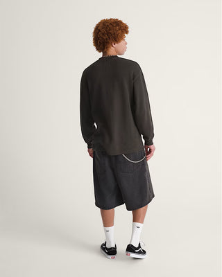 Vans Check-5 Baggy Denim Shorts - Washed Black