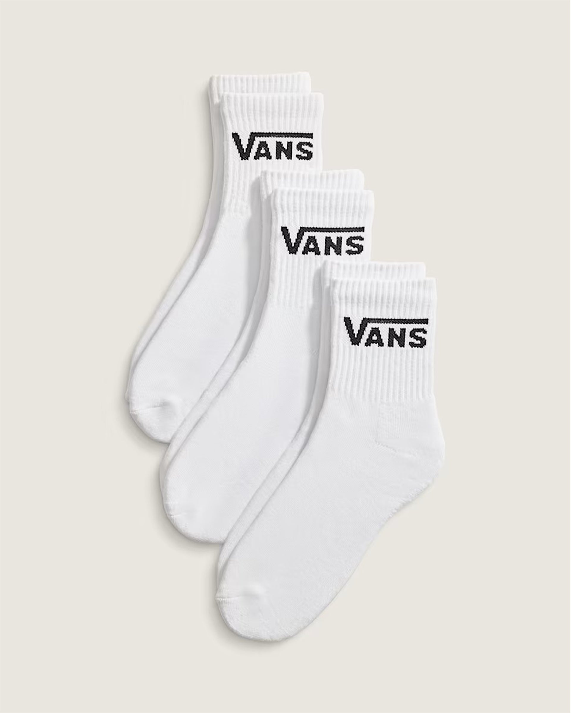 Vans Classic Half Crew Socks - White