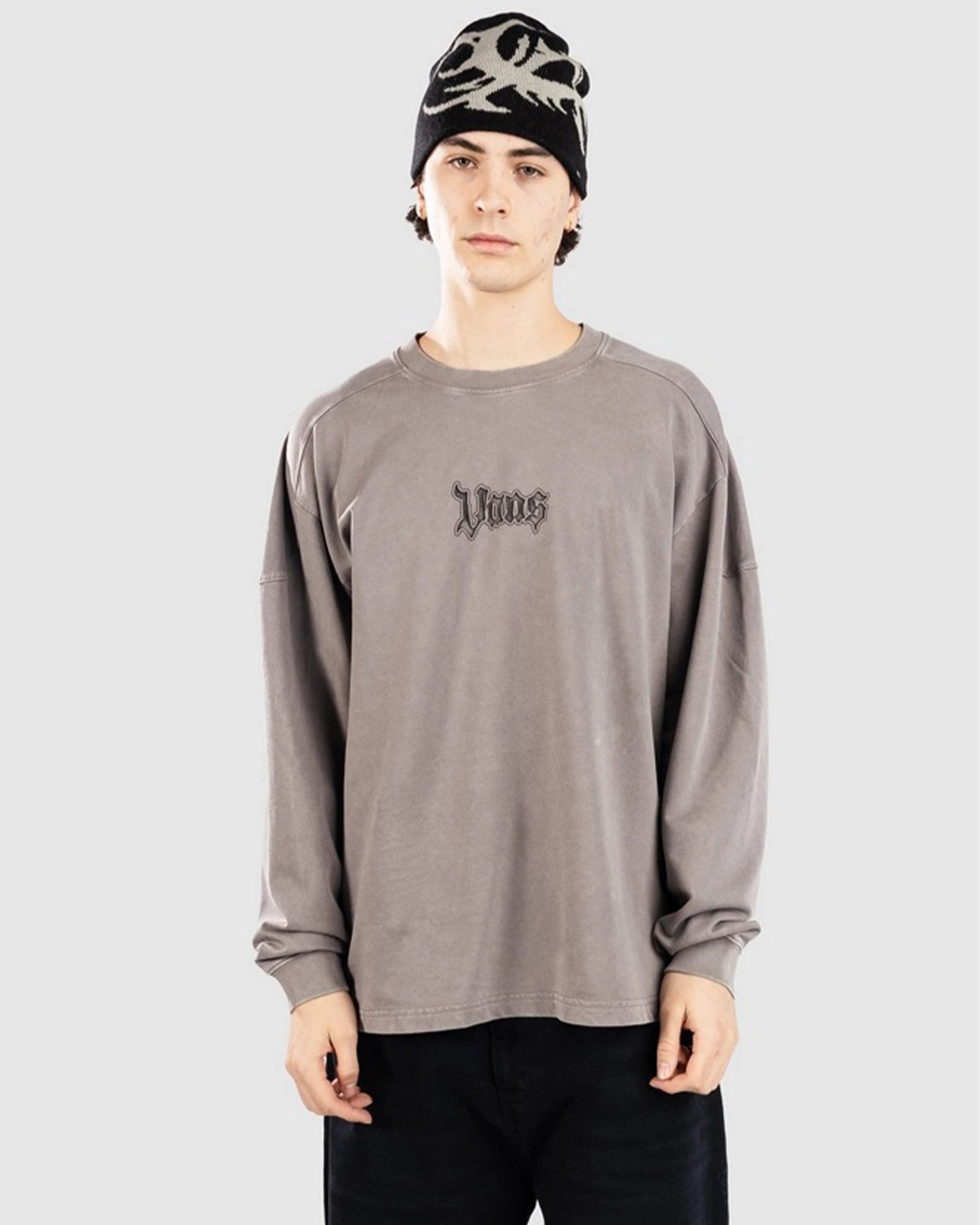 Vans Cromwell Knit Long Sleeve Shirt - Pewter
