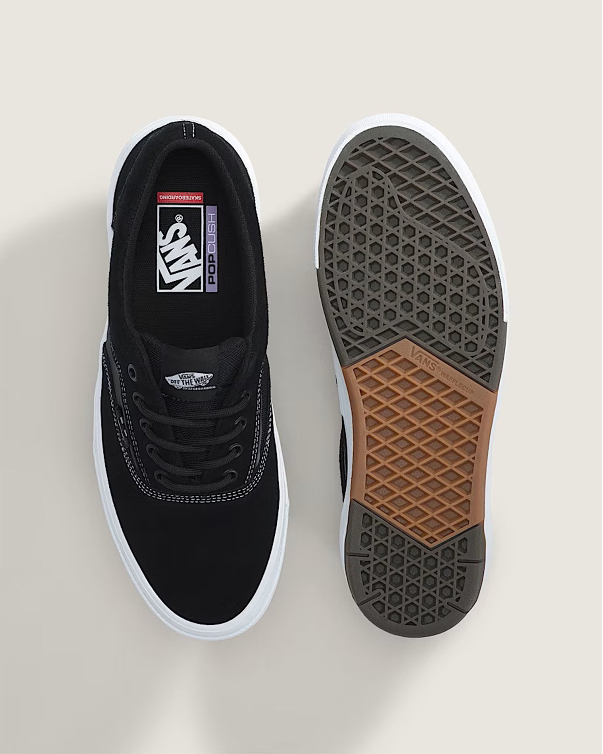 Vans Skate Era Wafflecup Shoes - Black/White