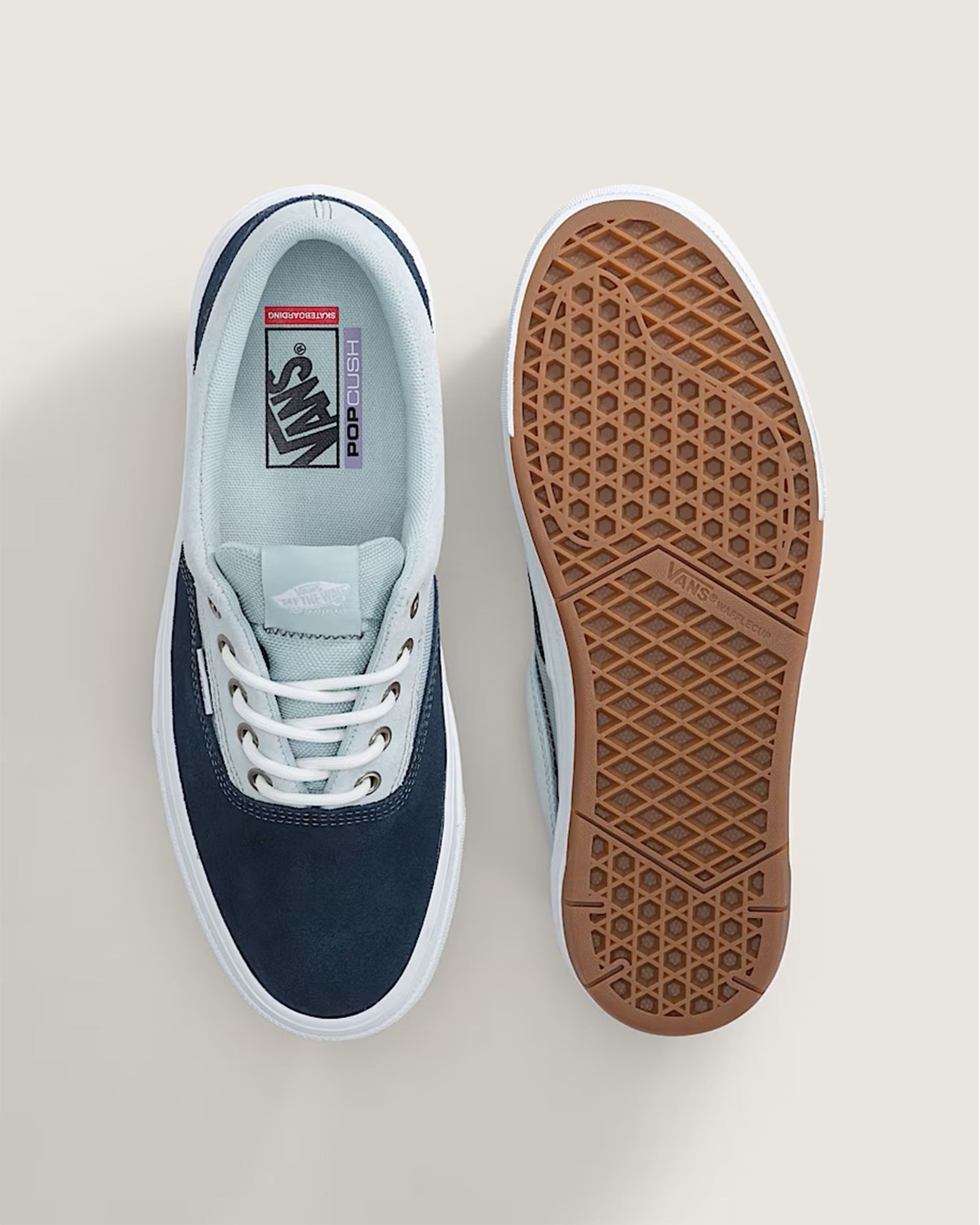 Vans Skate Era Wafflecup Shoes - Navy Blue/Light Blue