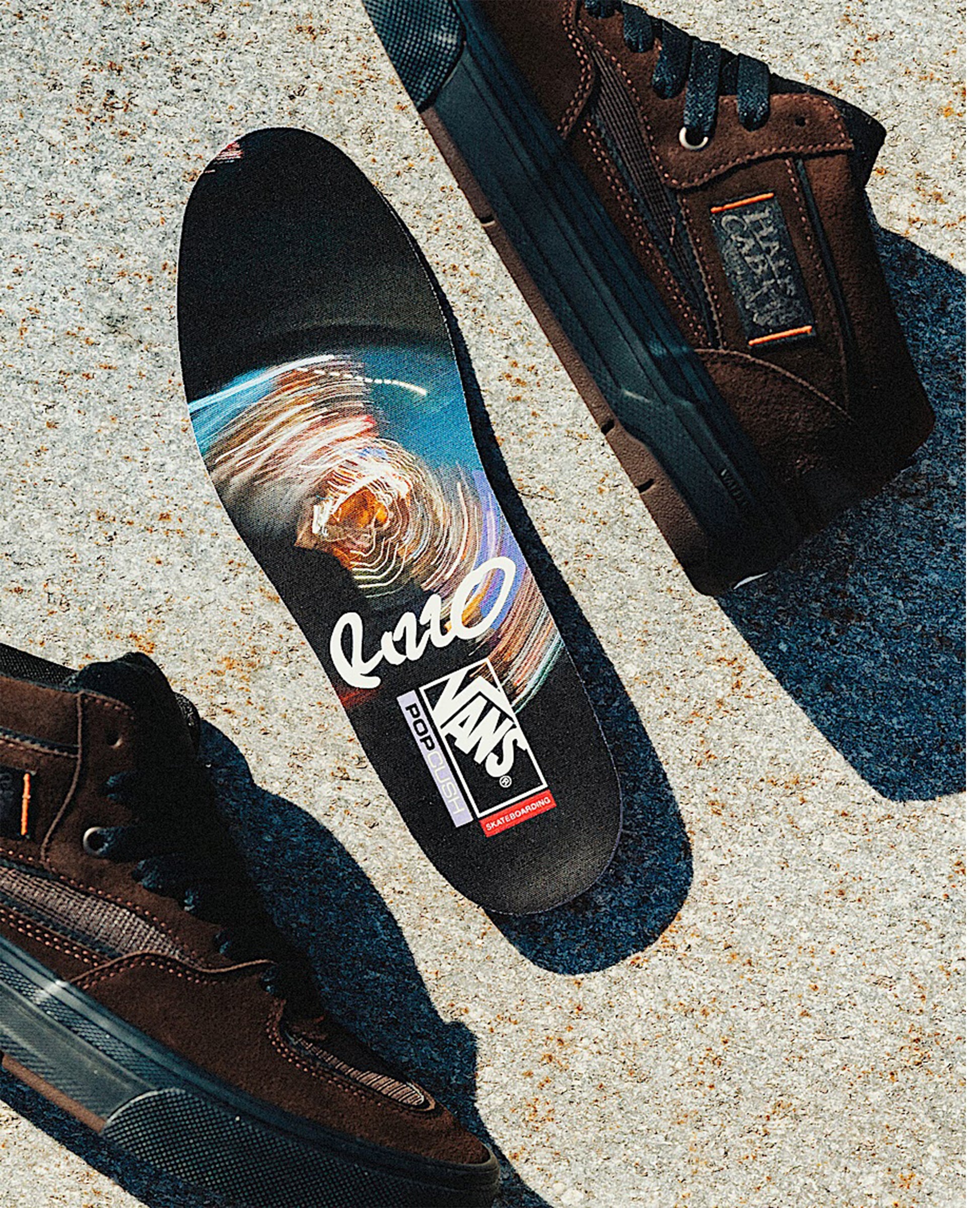Vans Skate Half Cab Wafflecup Shoe - Dick Rizzo Translucent Sidewall Black/Blue