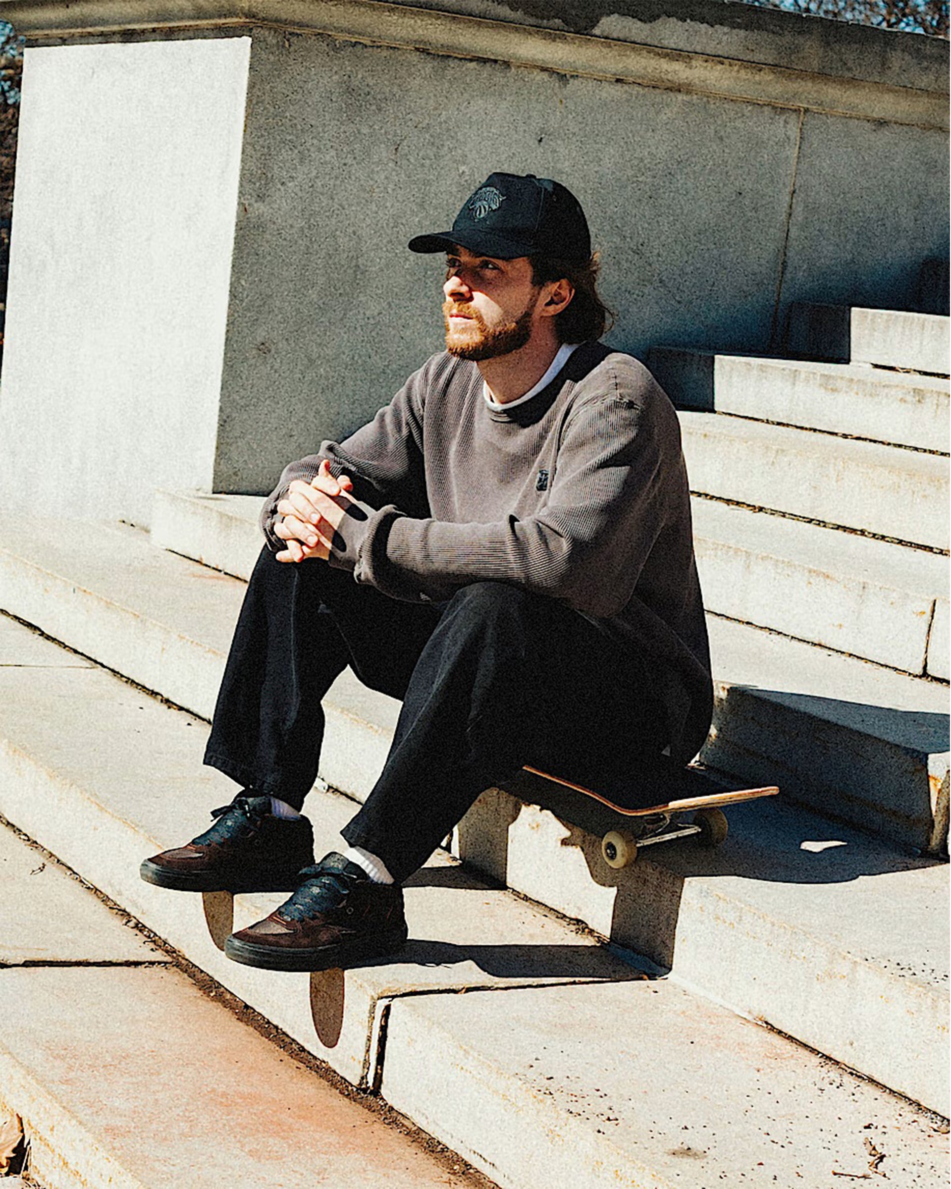 Vans Skate Half Cab Wafflecup Shoe - Dick Rizzo Translucent Sidewall Black/Blue