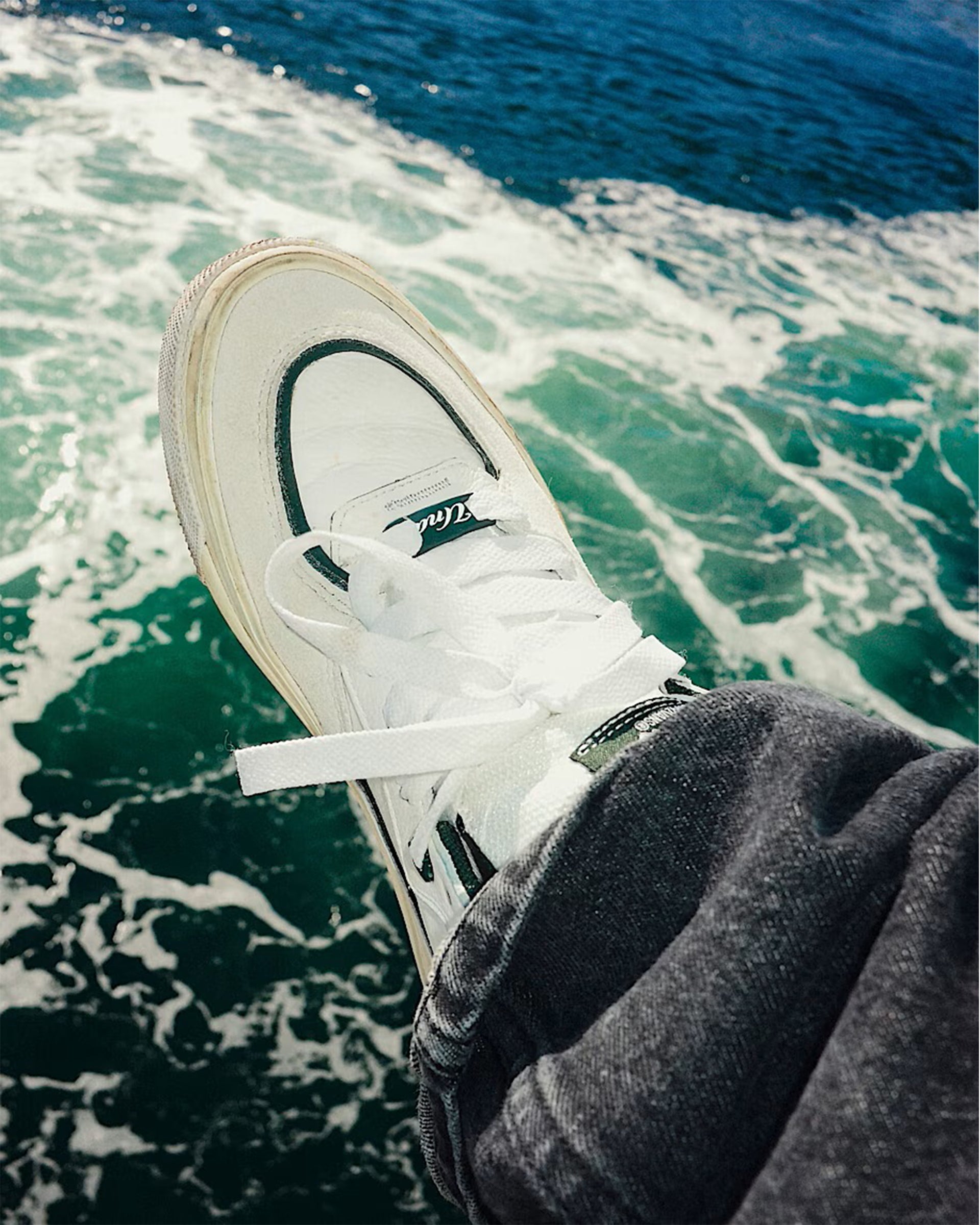 Vans Skate Half Cab Wafflecup Shoe - Una Farrar Utility Block Blanc De Blanc
