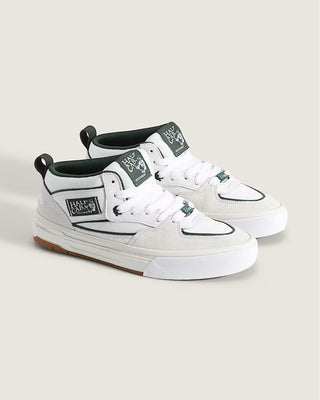 Vans Skate Half Cab Wafflecup Shoe - Una Farrar Utility Block Blanc De Blanc