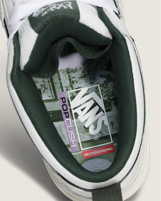 Vans Skate Half Cab Wafflecup Shoe - Una Farrar Utility Block Blanc De Blanc