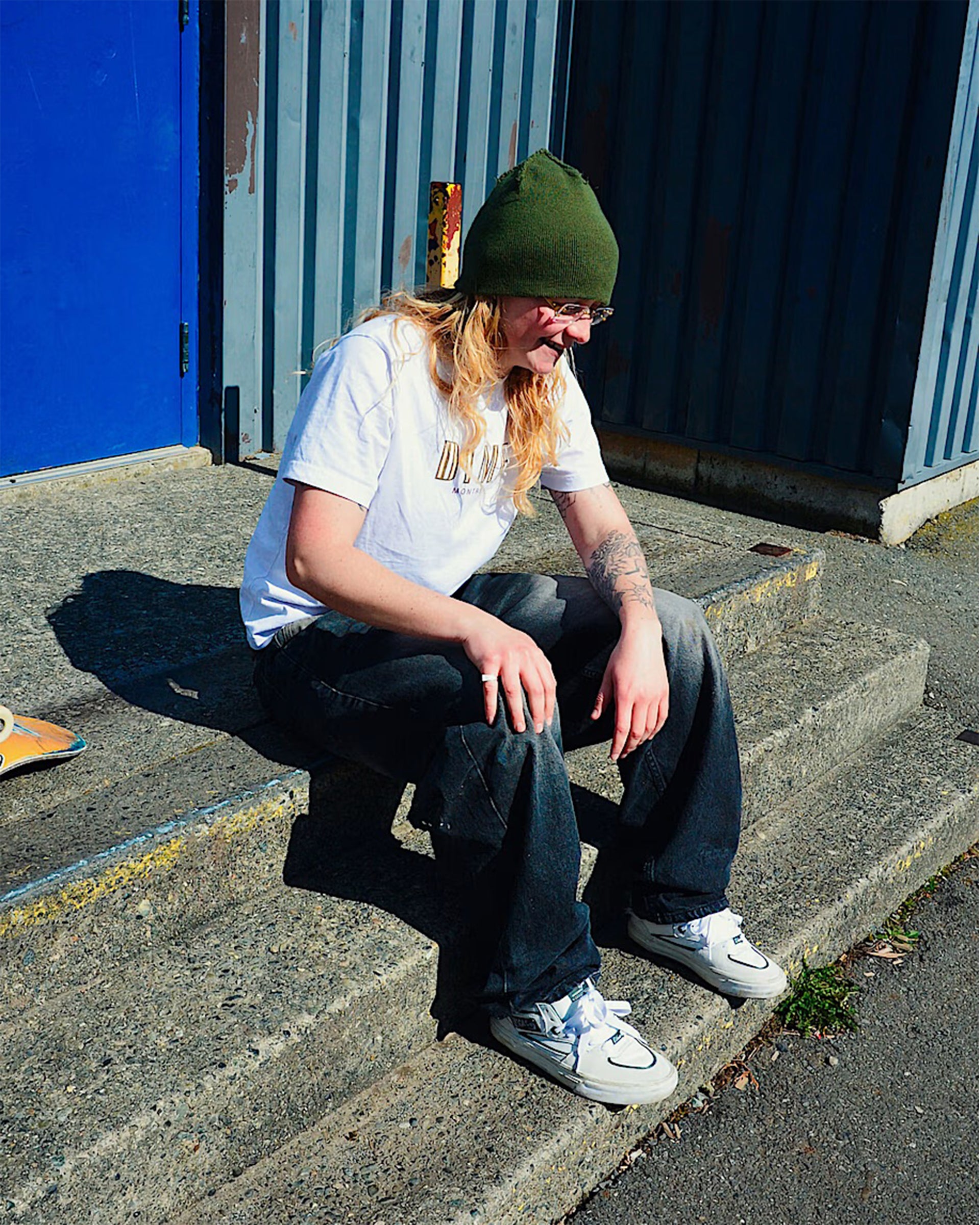 Vans Skate Half Cab Wafflecup Shoe - Una Farrar Utility Block Blanc De Blanc
