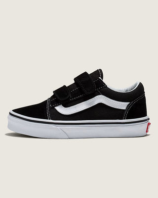 Vans Little Kids Old Skool V Shoe - Black / White