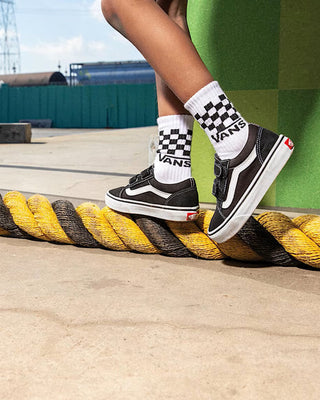 Vans Little Kids Old Skool V Shoe - Black / White