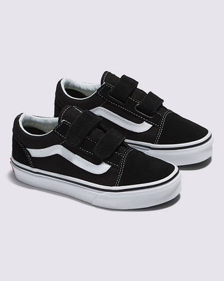 Vans Little Kids Old Skool V Shoe - Black / White
