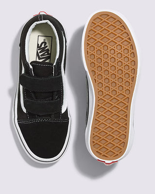Vans Little Kids Old Skool V Shoe - Black / White