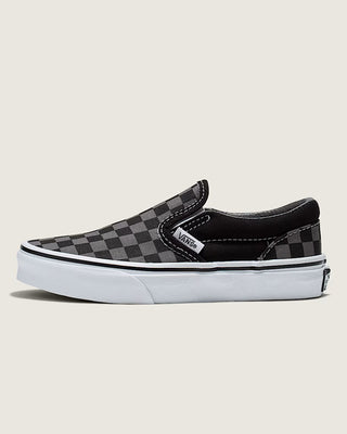 Vans Little Kid's Classic Slip-on Shoes - Black / Pewter Grey