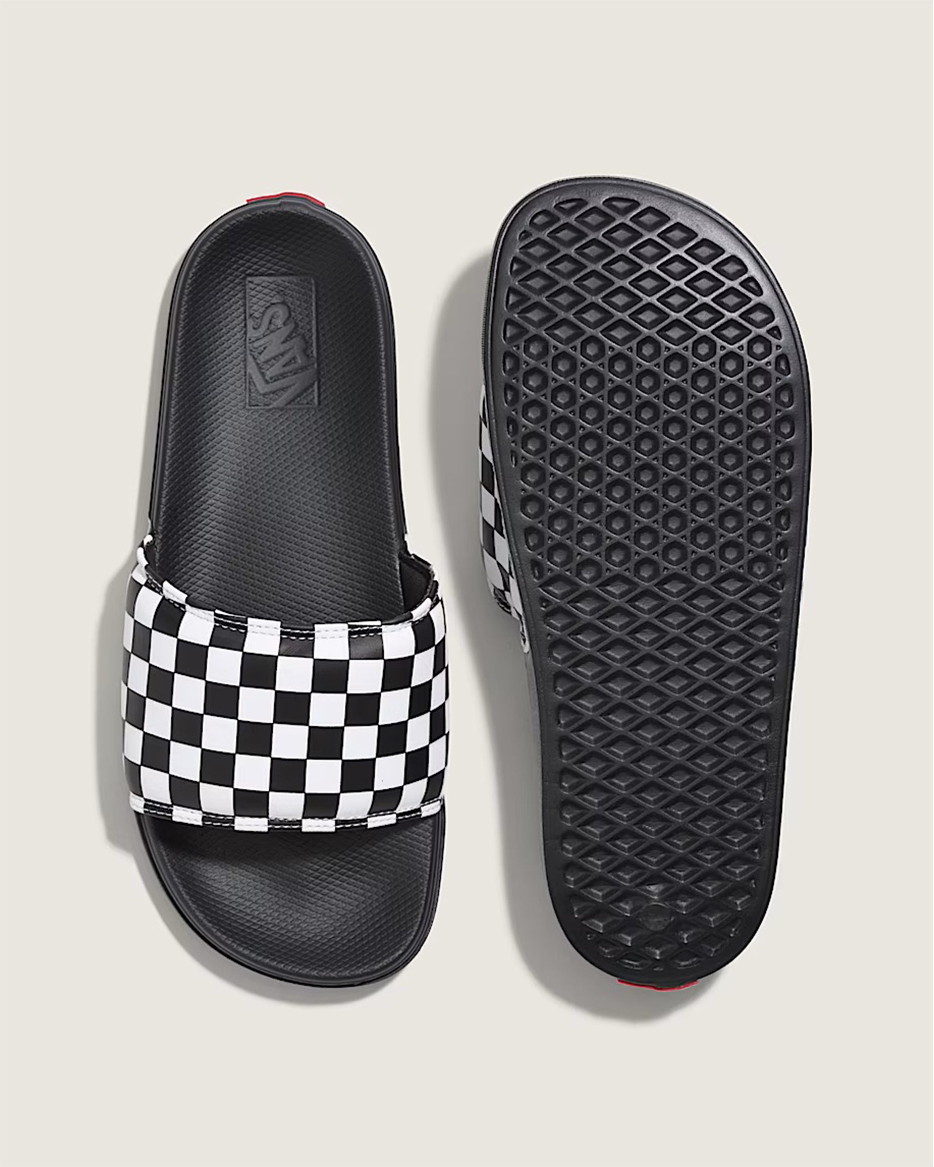 Vans La Costa Slide - Checkerboard True White/Black
