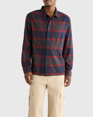 Vans Larkspur Plaid Flannel - Parisian Night/Poppy Ember