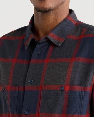 Vans Larkspur Plaid Flannel - Parisian Night/Poppy Ember