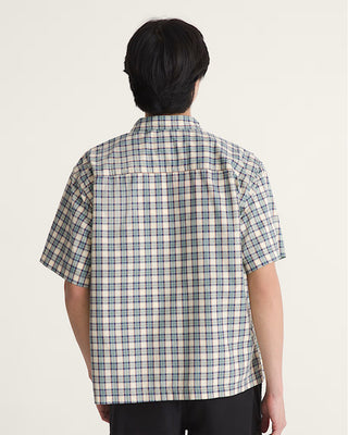 Vans Larkspur Timber Plaid Short Sleeve Shirt - Almond Crisp